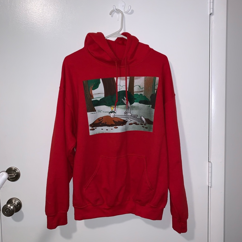 Red Hoodie. Looney Tunes. Gently used.
